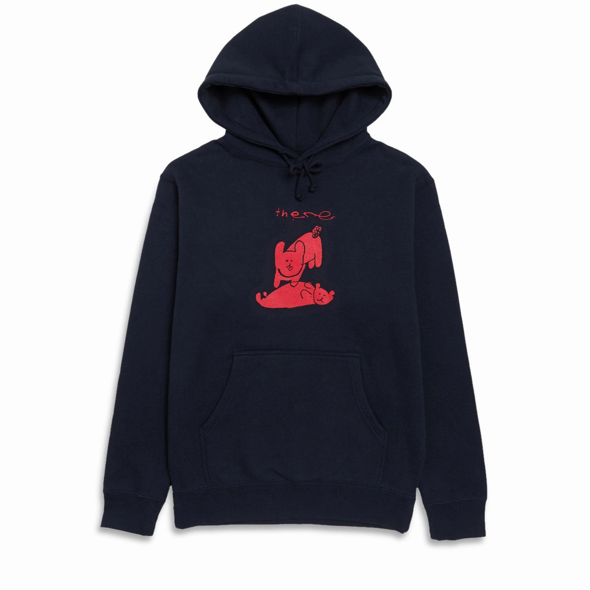 There My Pet Hoodie - Navy/Red/Black Durable Stitching RibbedNeckBanding