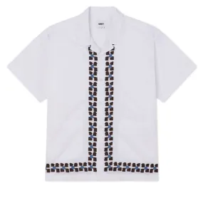 Obey Ruben Woven Shirt - White Multi Unisex Option Minimalist Closure