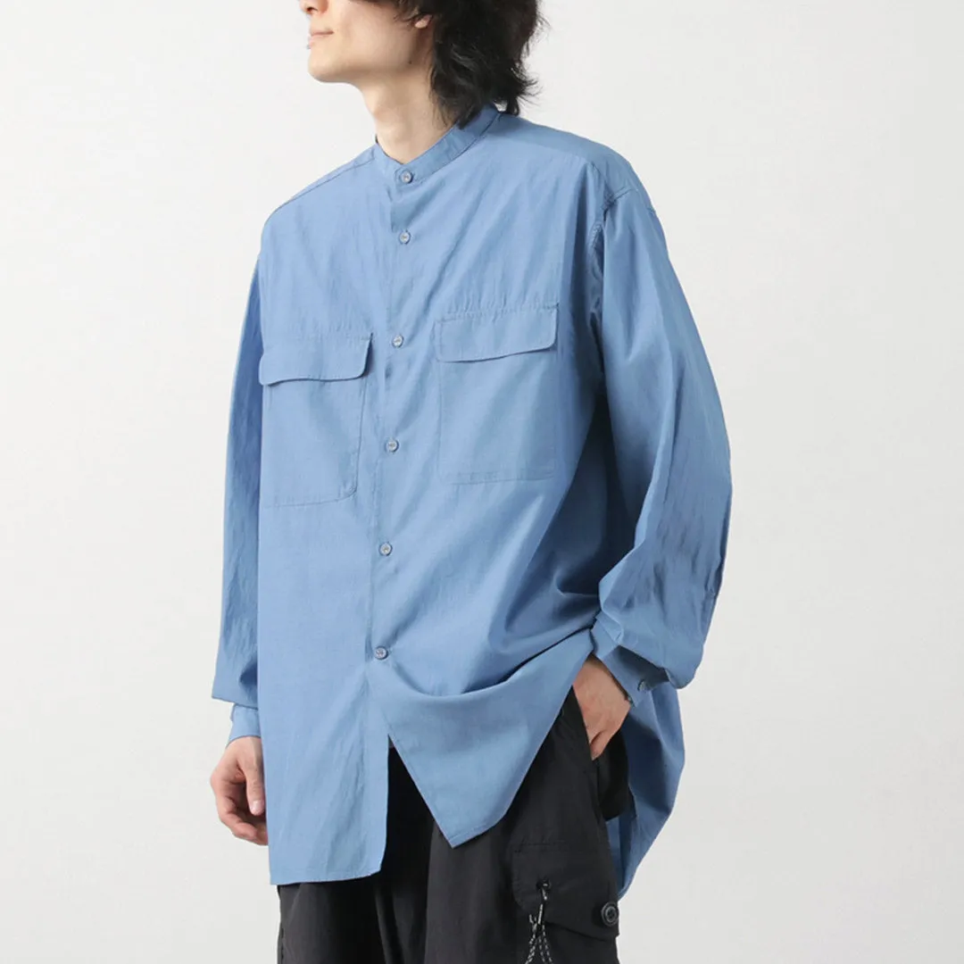 Classic Style WHITE MOUNTAINEERING / Band Collar Shirt