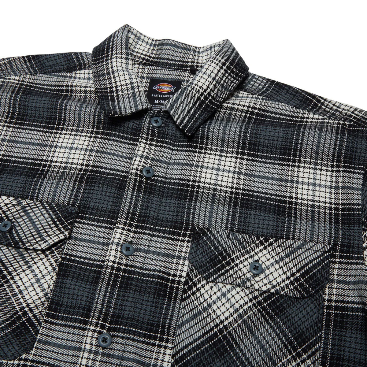 Dickies Mike Anderson Check Shirt - Stormy Weather Tagless Labeling Comfort First Fit