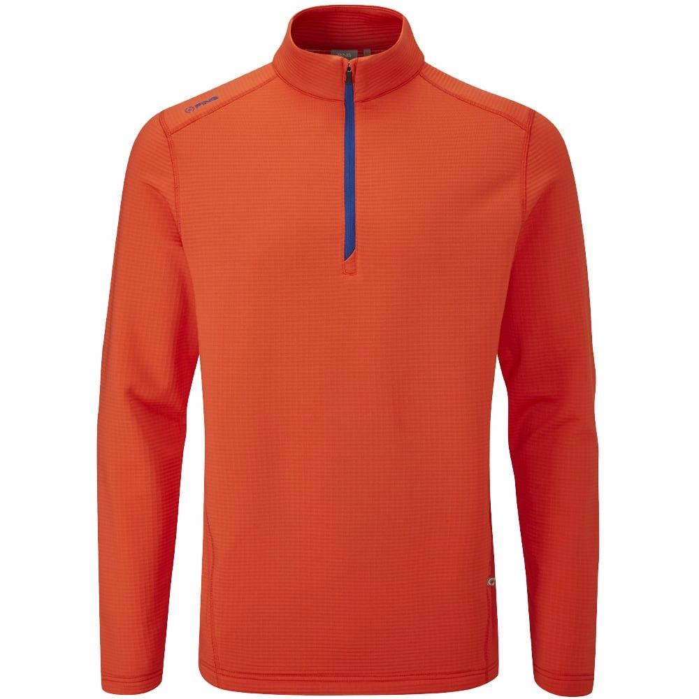 Ping Edwin 1/2 Zip Pullover - Flame Printed Detail product delivery
