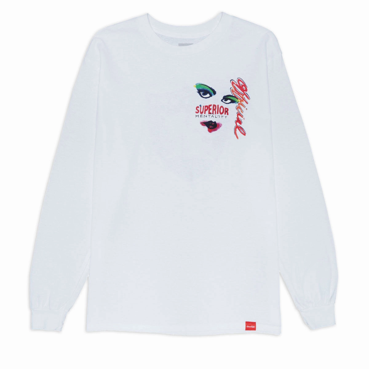 Chocolate Art Official Long Sleeve T-Shirt - White anti static coating