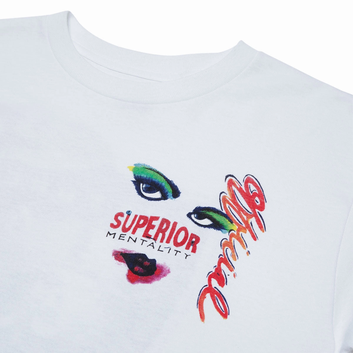 Chocolate Art Official Long Sleeve T-Shirt - White Reinforced Hems Raw Edge Hem