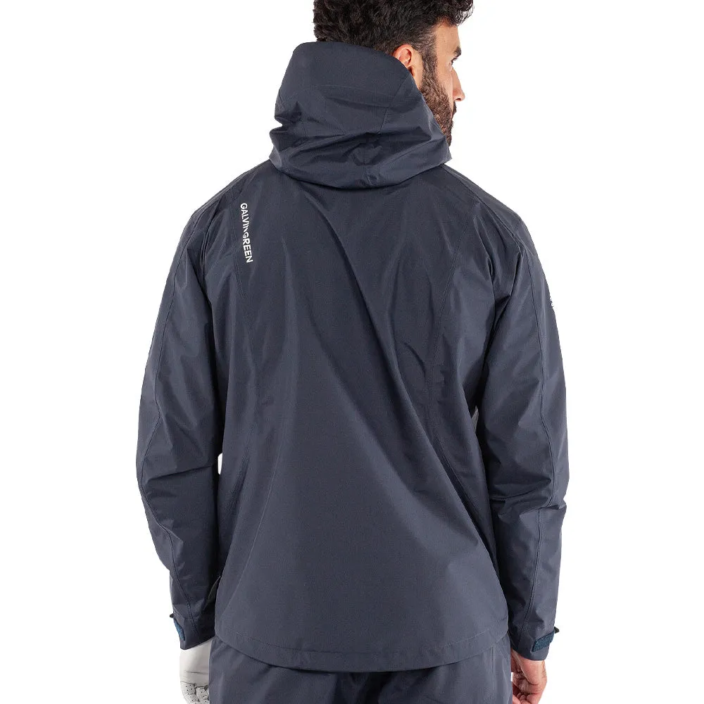 Galvin Green Akron Waterproof Hooded Jacket - Navy High Density Weave