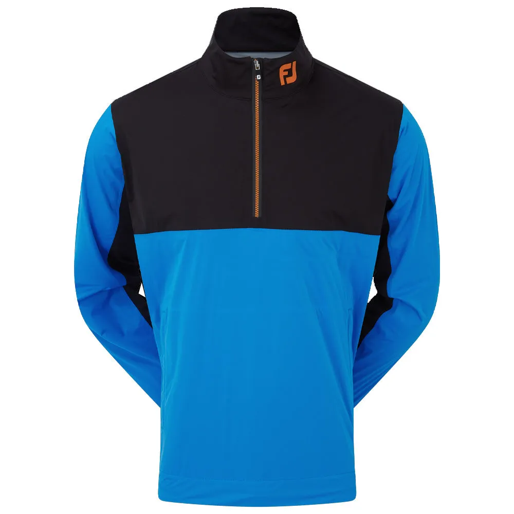 FootJoy HydroKnit 1/2 Zip Waterproof Jacket - Sapphire/Black/Orange Comfortable fit Noise Free Movement