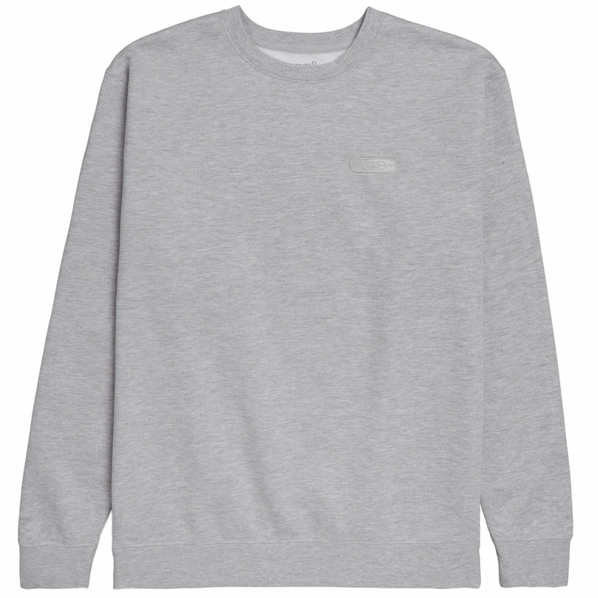 CCS Nested Logo Heavy Crewneck Sweatshirt - Heather Grey Masculine style
