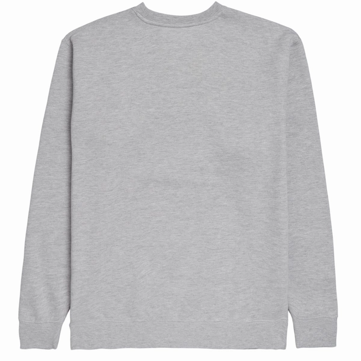 Yarn Dyed Fabric Vintage Wash Effect CCS Nested Logo Heavy Crewneck Sweatshirt - Heather Grey