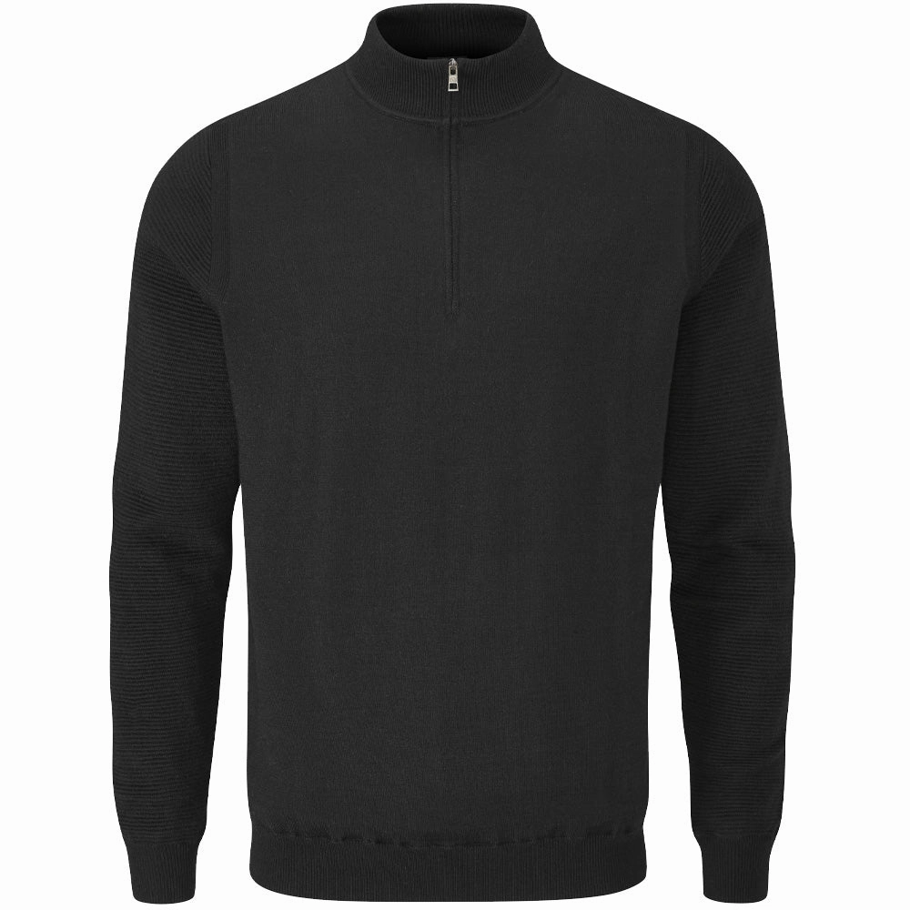 Ping Croy 1/2 Zip Pullover - Black product sustainability impact Fresh Chic