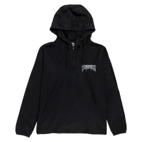 Thrasher One-Liner Anorak Jacket - Black Abrasion Resistant Edges