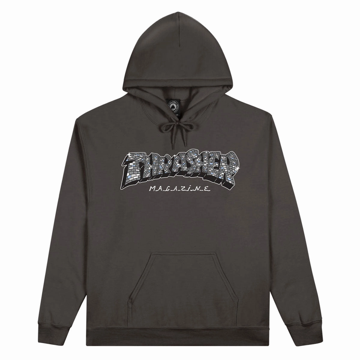 Thrasher Disco By Spanky Hoodie - Charcoal Fleece like Outdoor Motion