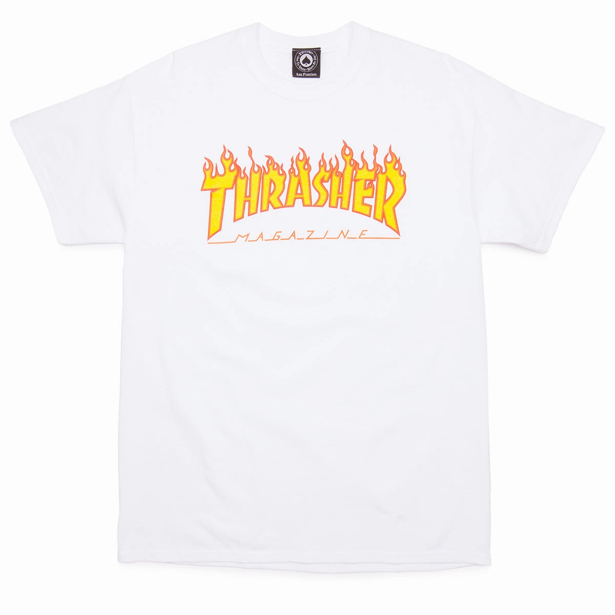 Thrasher Flame T-Shirt - White Chilly Comfort