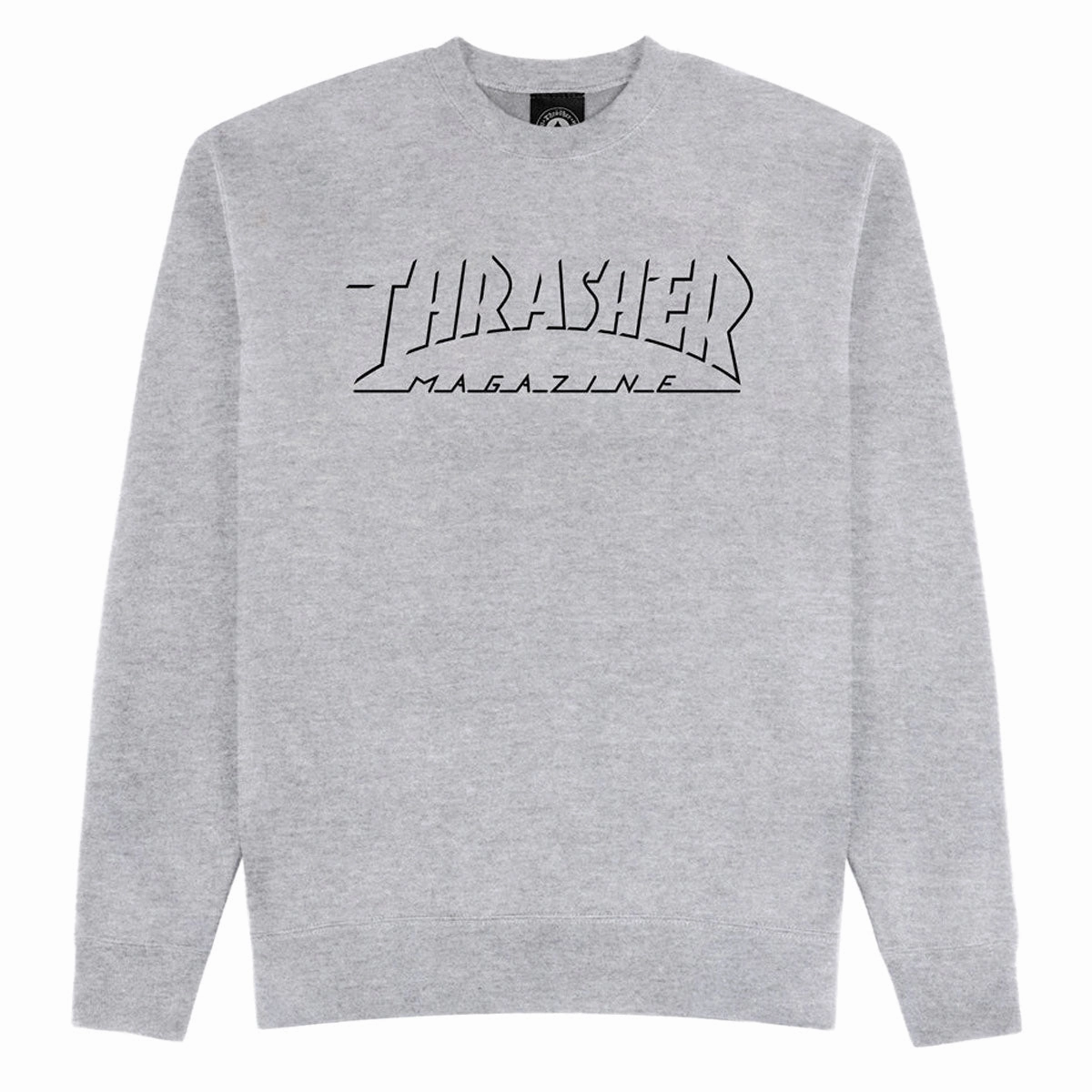Cozy Thrasher Shadow Mag Logo Sweatshirt - Sport Grey