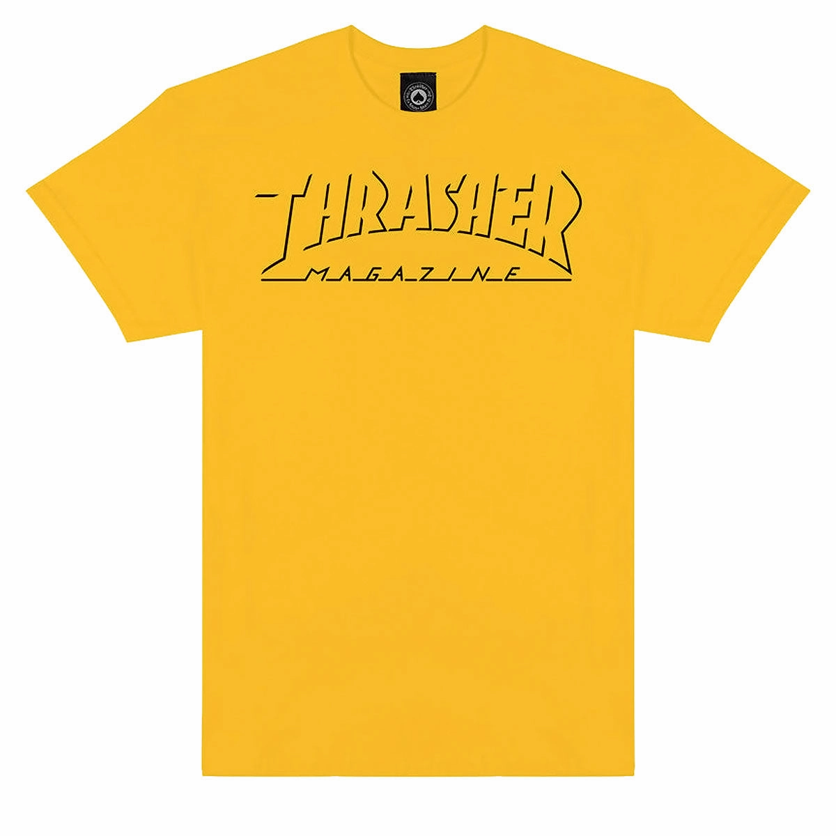 Thrasher Shadow Mag Logo T-Shirt - Gold Soft Touch Fabric