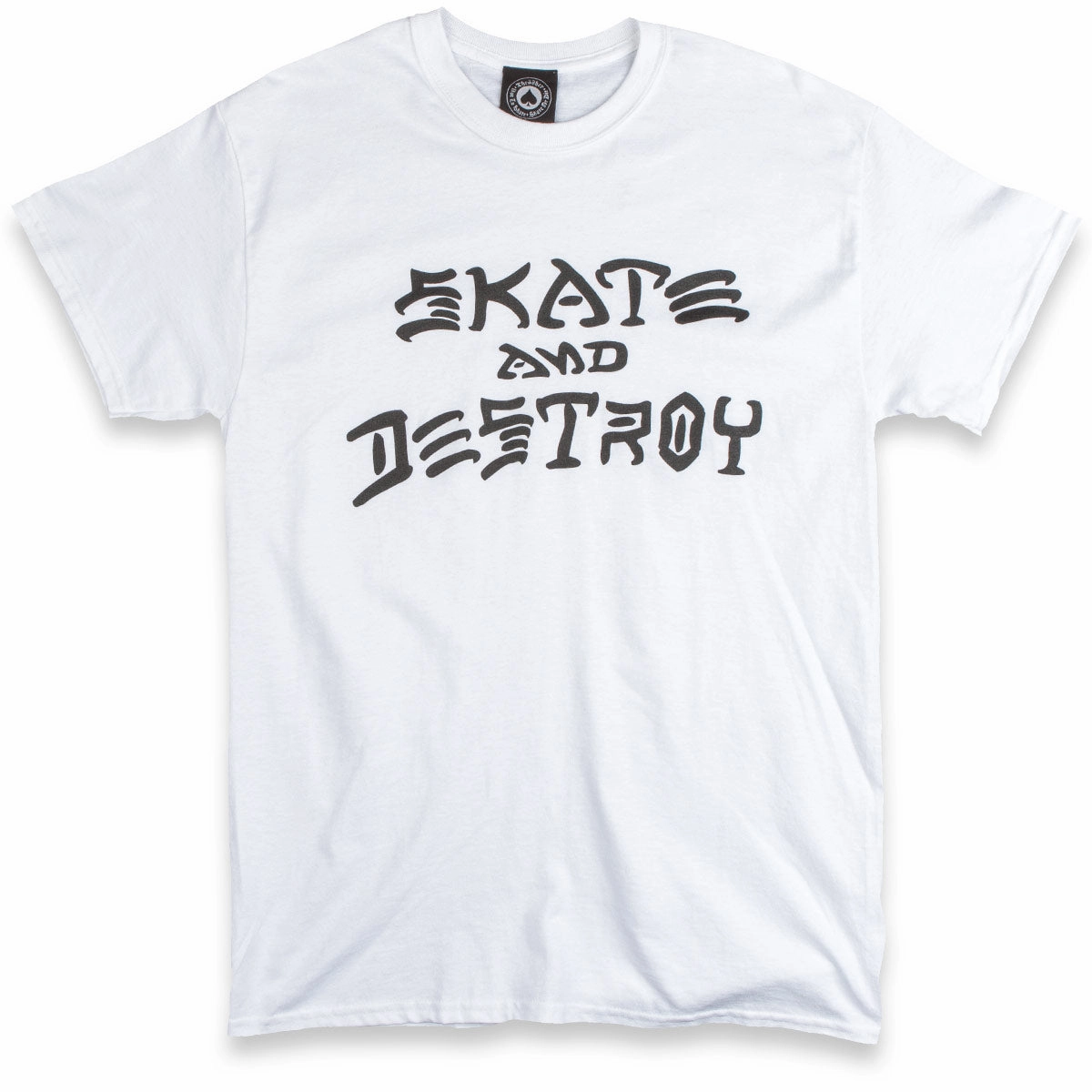 Thrasher Skate And Destroy T-Shirt - White GarmentDyedTexture