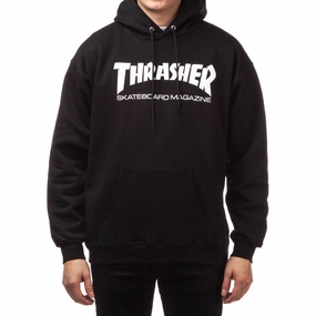 Thrasher Skate Mag Hoodie - Black Georgette details