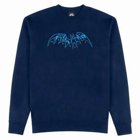 Thrasher Sky Rat By Neckface Sweatshirt - Navy Water Resistant