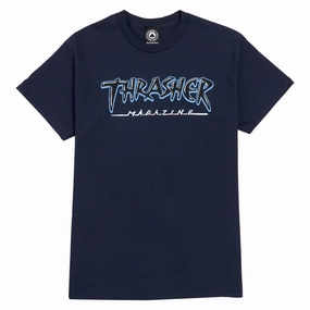 Thrasher Slash T-Shirt - Navy RecycledBlend Cozy Layer