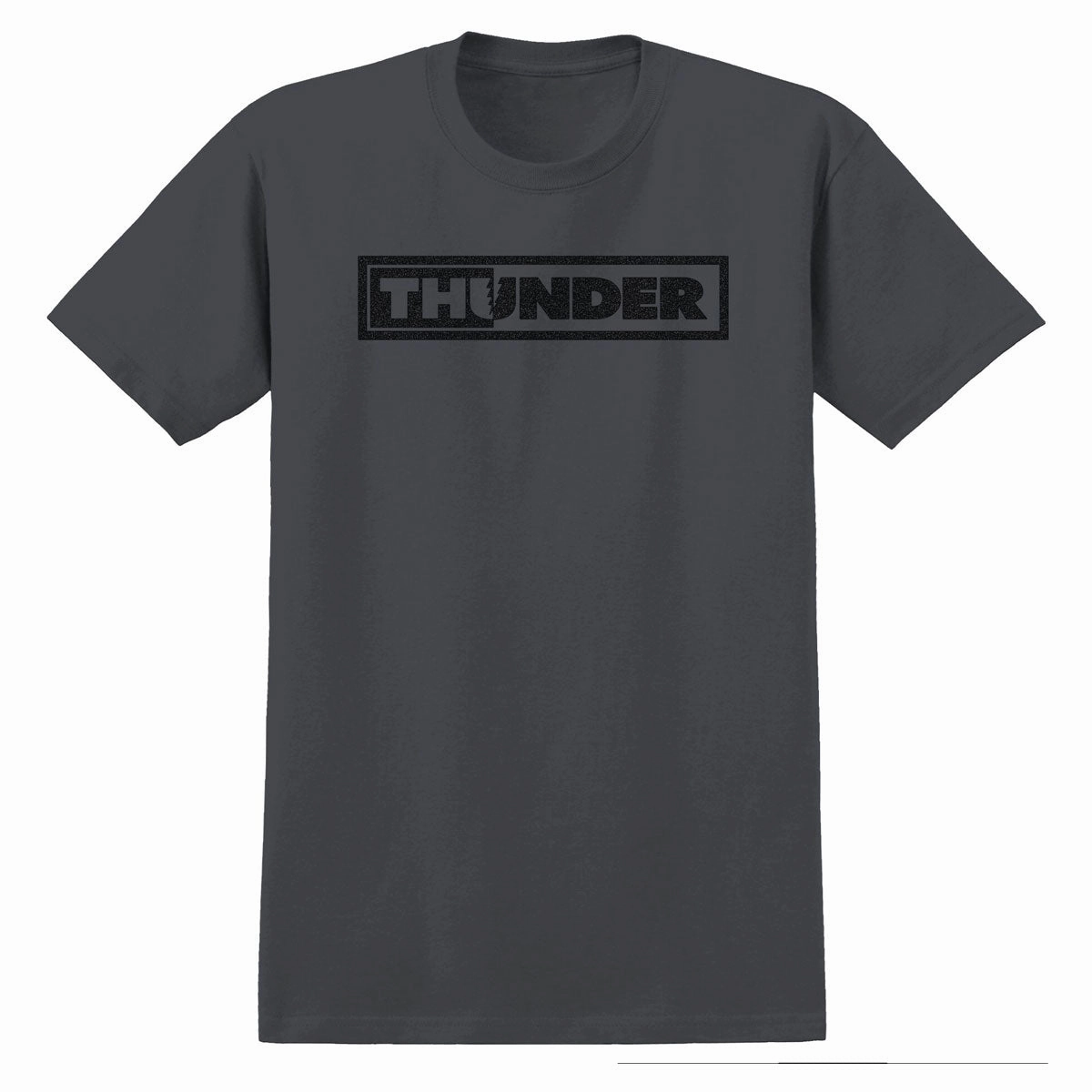 Thunder Bar Bolt Re-Scan T-Shirt - Charcoal Vegan