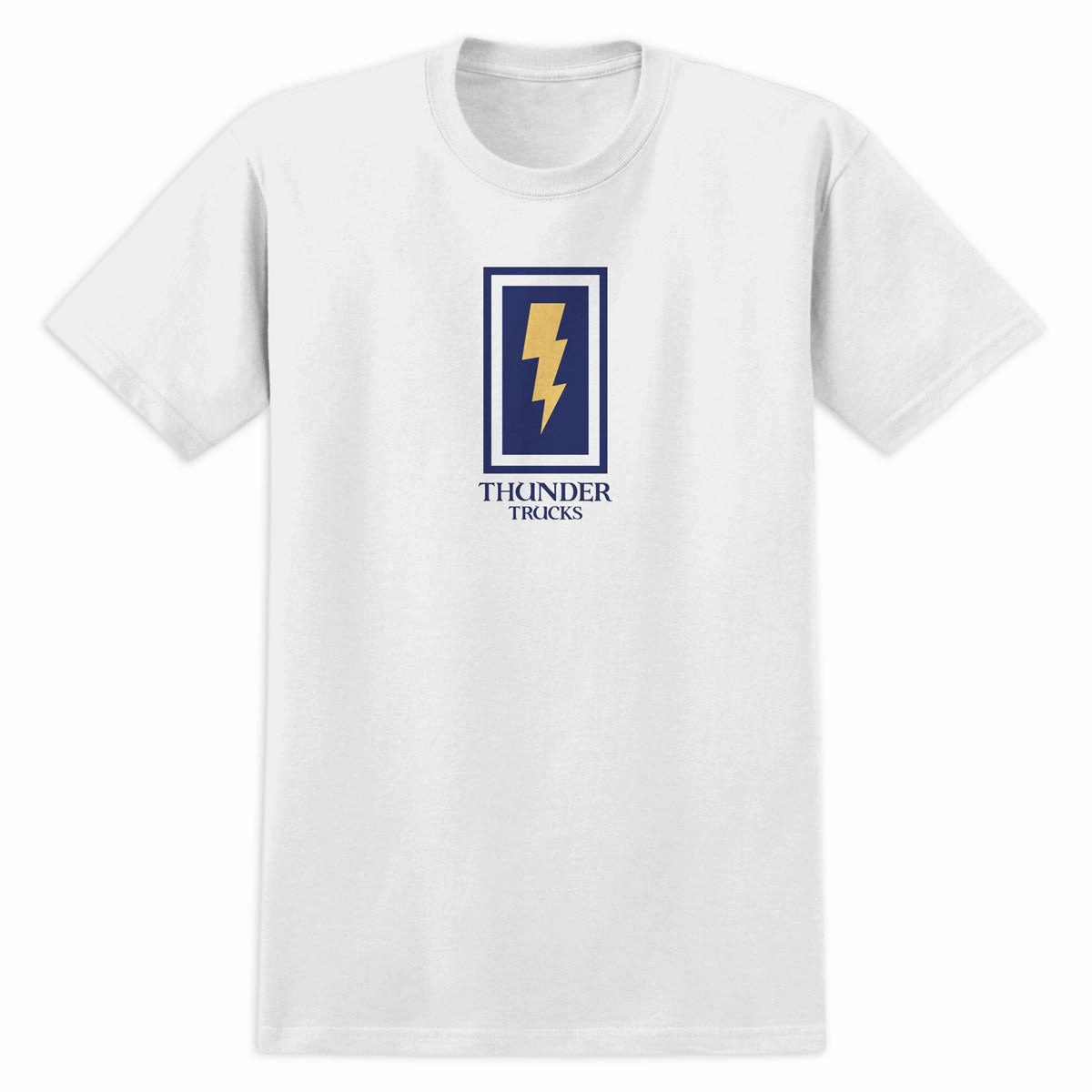 Thunder Boxed Bolt T-Shirt - White Comfy Touch Classic Color