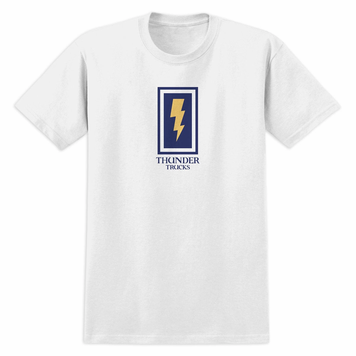 Thunder Boxed Bolt T-Shirt - White Leisure Casual Teenager coolness