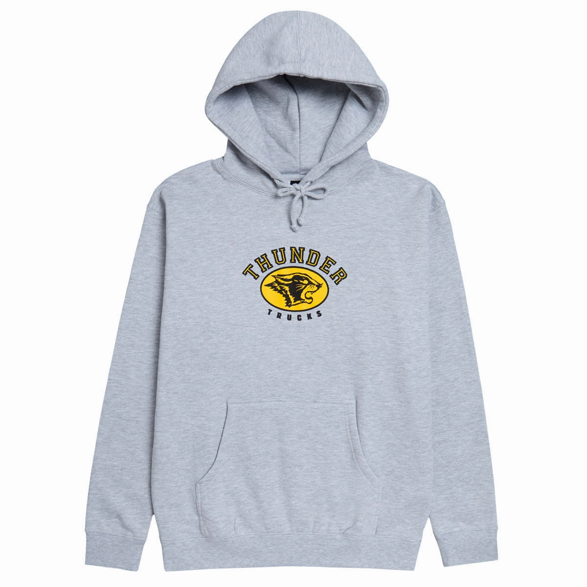 Punk style Thunder Campus Hoodie - Grey Heather