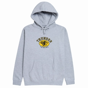 Punk style Thunder Campus Hoodie - Grey Heather