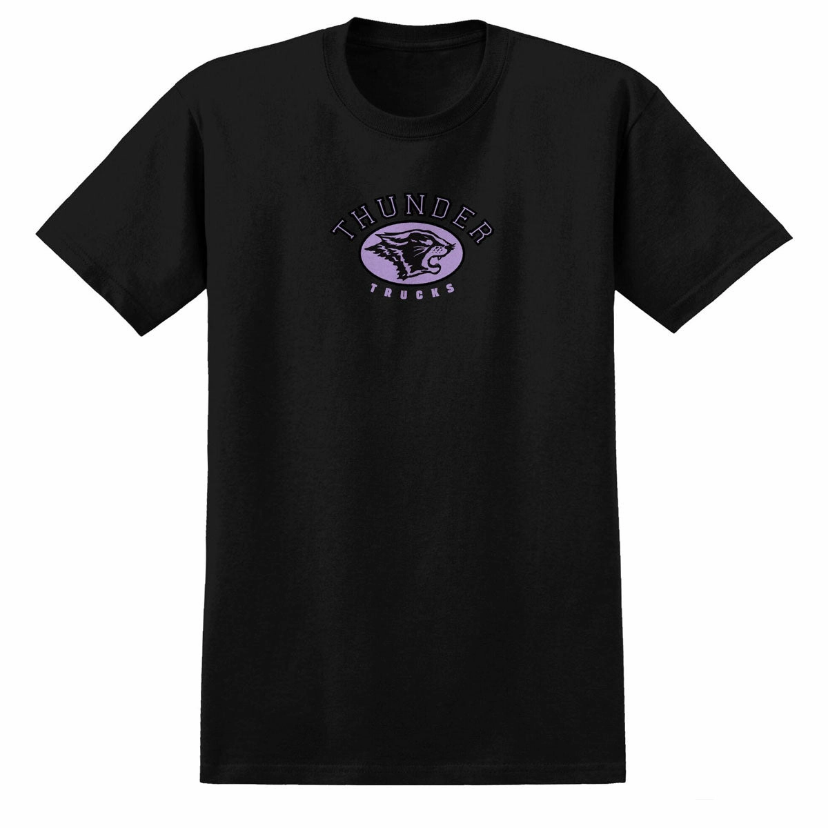 Unisex Fashion Must-Have Thunder Campus T-Shirt - Black