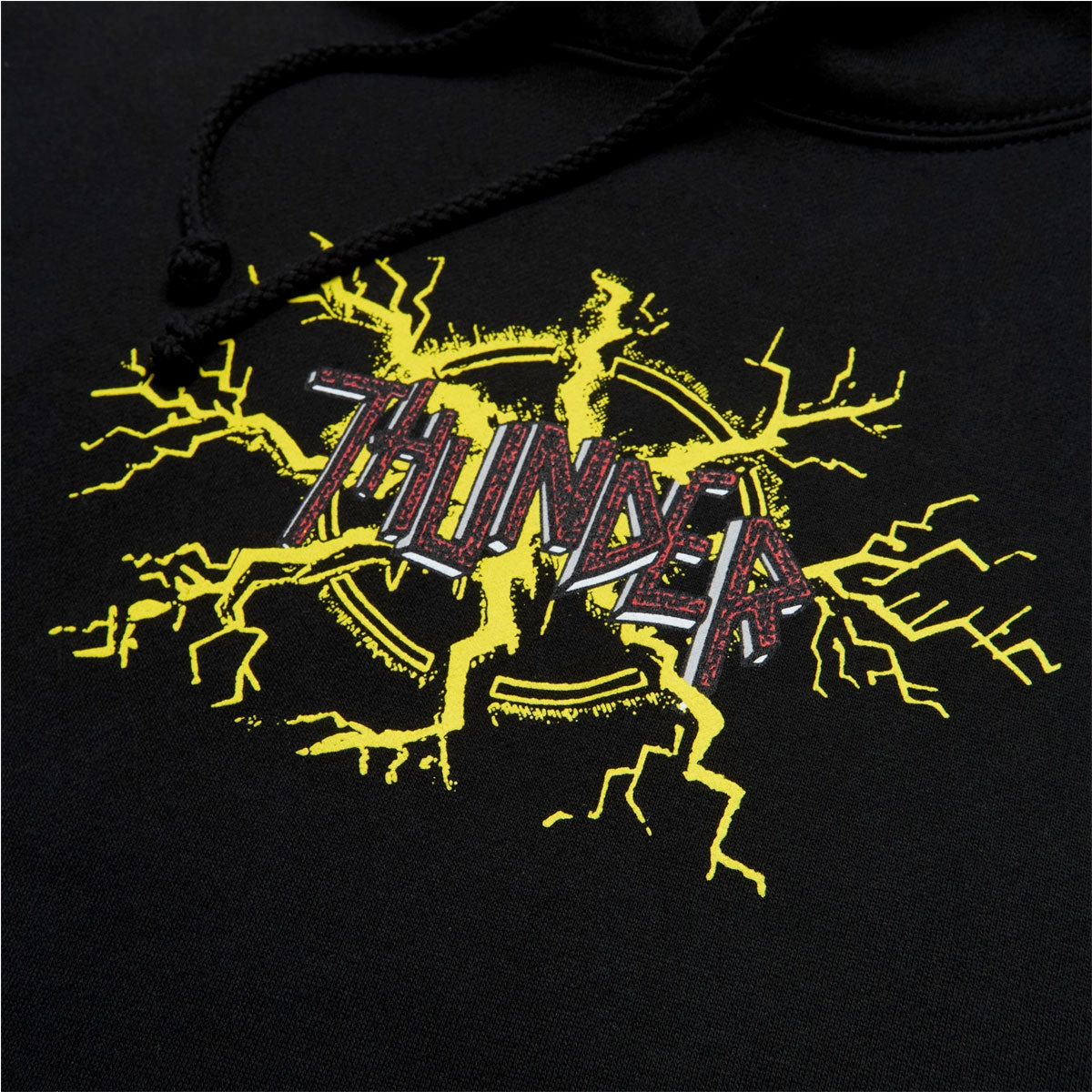 Fluffy look hunting clothes Thunder No Mercy Hoodie - Black/Multi