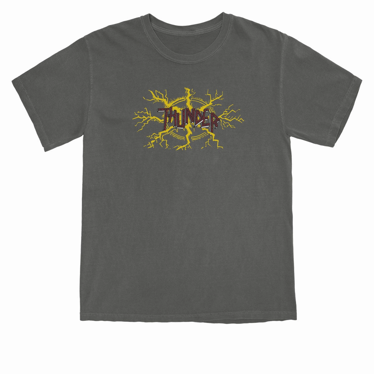 EcoFriendlyMaterial AntiBacterialTreatment Thunder No Mercy T-Shirt - Pepper/Multi