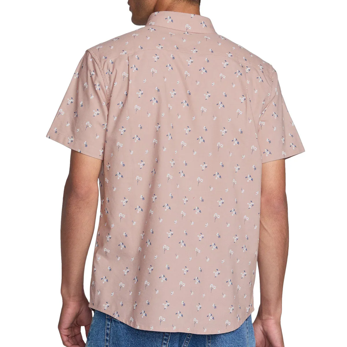 fade resistant color RVCA Thatll Do Print Shirt - Mauve