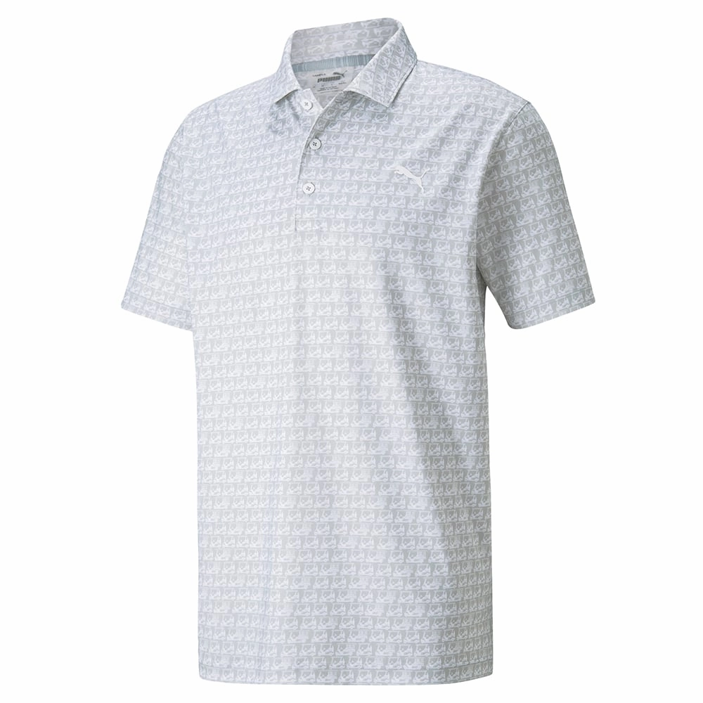 EthicalProduction Puma MATTR Carts Polo Shirt - High Rise/Bright White