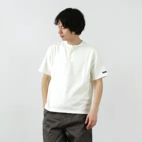 winter warmth Stone Wash Process TIEASY / HDCS Henry Neck Short Sleeve T-Shirt