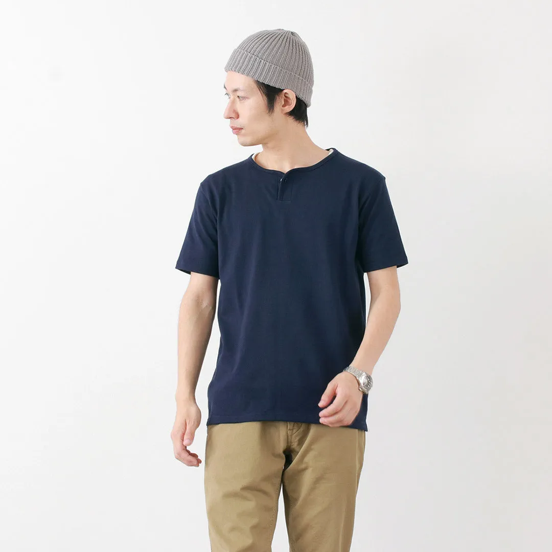 TIEASY / Summer Knits Henley Short Sleeve T-shirt Urban Streetwear Chic Casual Wear