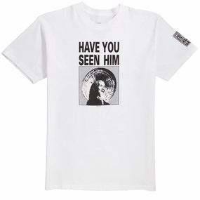 crew neck Weekend Trend Powell-Peralta Animal Chin Have You Seen Him T-Shirt - White
