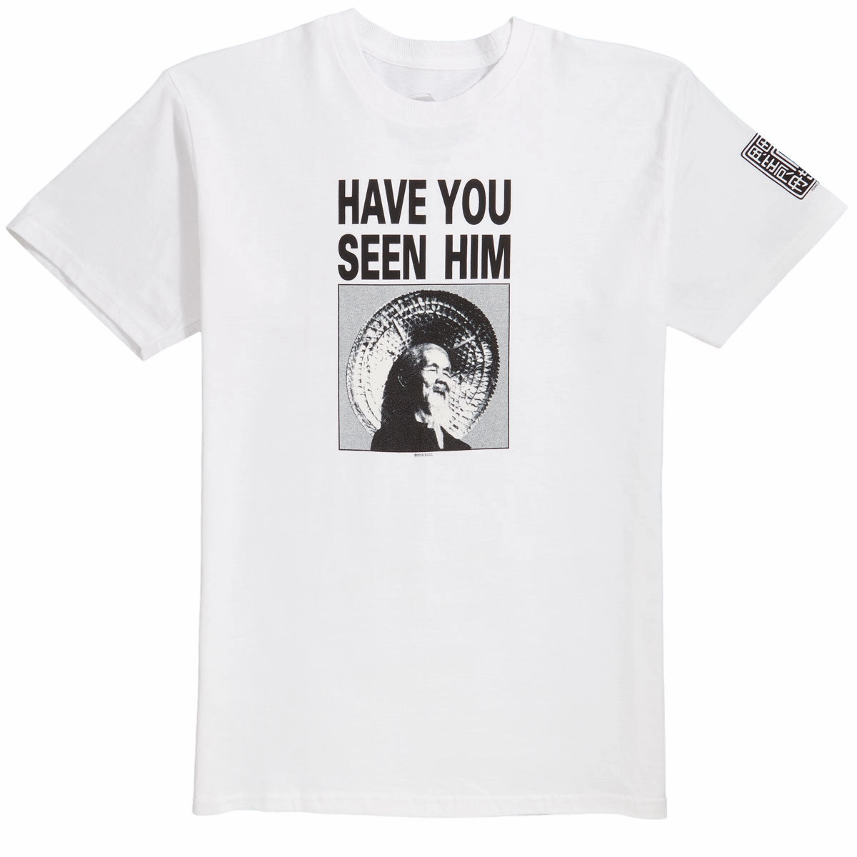 crew neck Weekend Trend Powell-Peralta Animal Chin Have You Seen Him T-Shirt - White