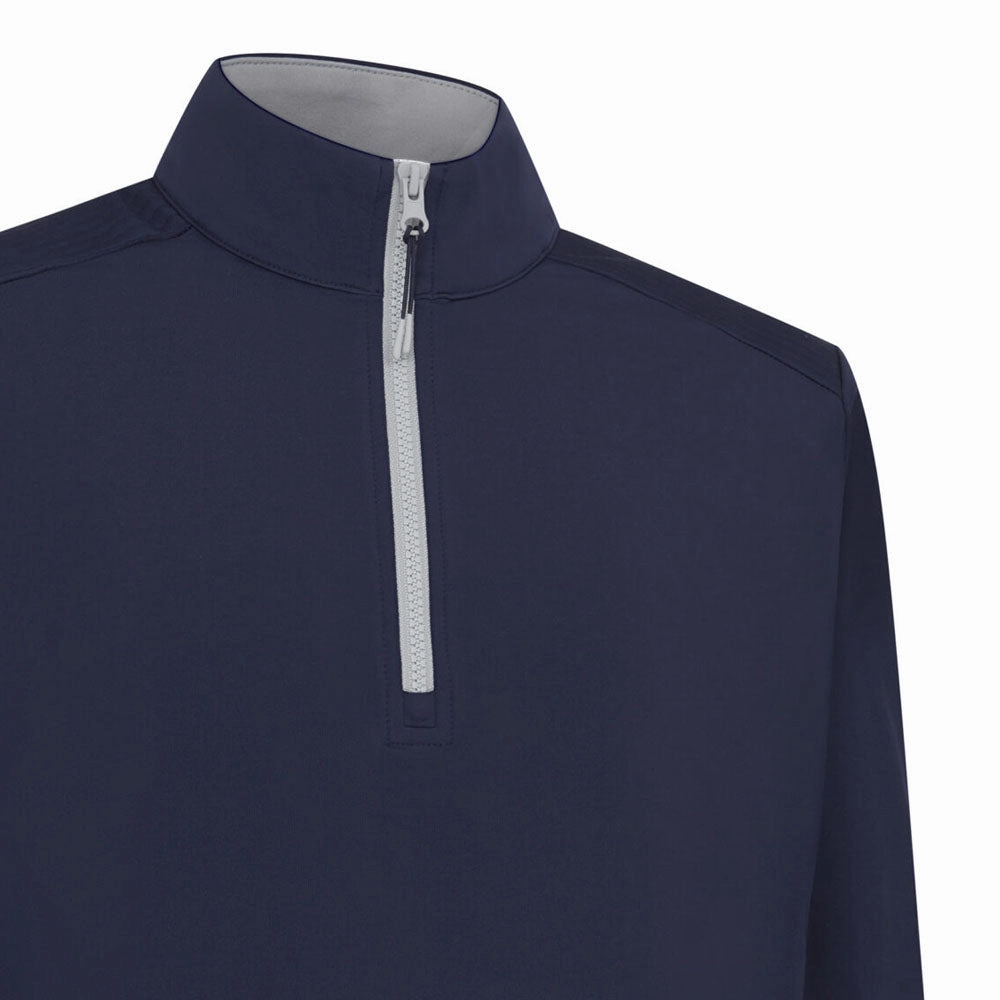 Callaway 1/4 Zip Mixed Media Pullover - Peacoat bead accents Street Bold