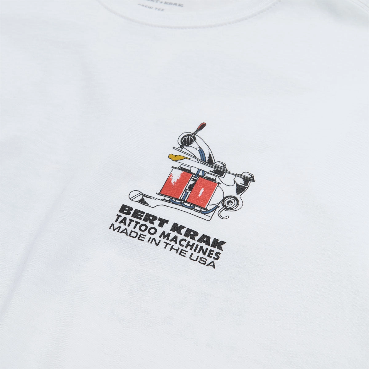 Stance Bert Krak Handmade T-Shirt - White Easy Comfort Double Stitched Hem