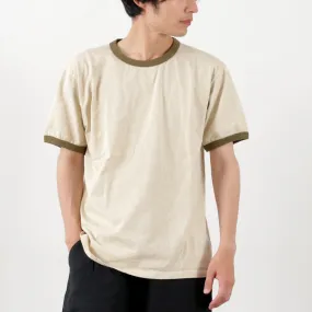 GOOD ON / Short Sleeve Ringer T-Shirt Floral Pattern