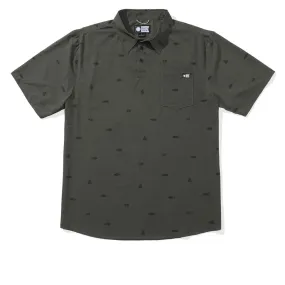 Salty Crew Mayday Perf Tech Polo Shirt - Olive Trendy designs