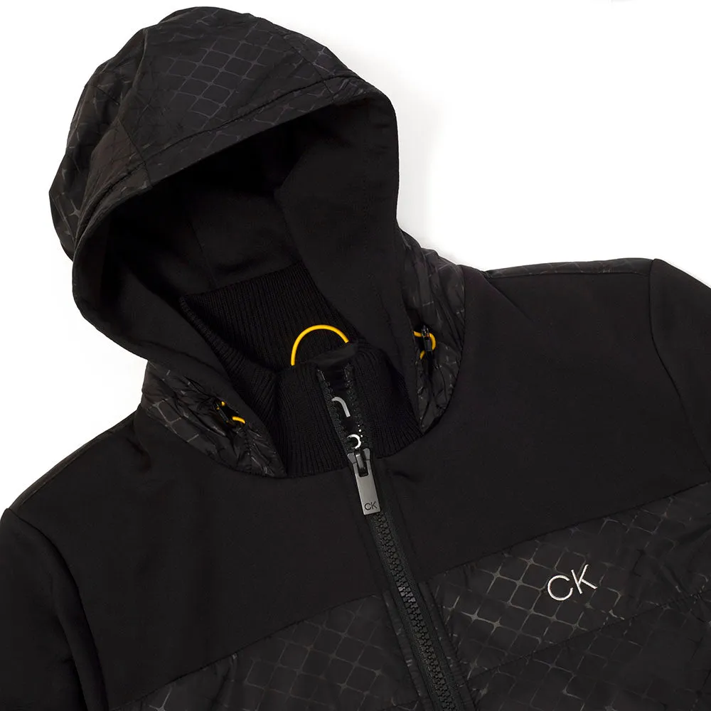 High Collar Design Mild Weather Layer Calvin Klein Ramond Hybrid Jacket - Black
