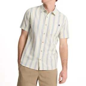 Roark Journey Woven Shirt - Stripe Seafoam Timeless Classic Multi Pocket Design