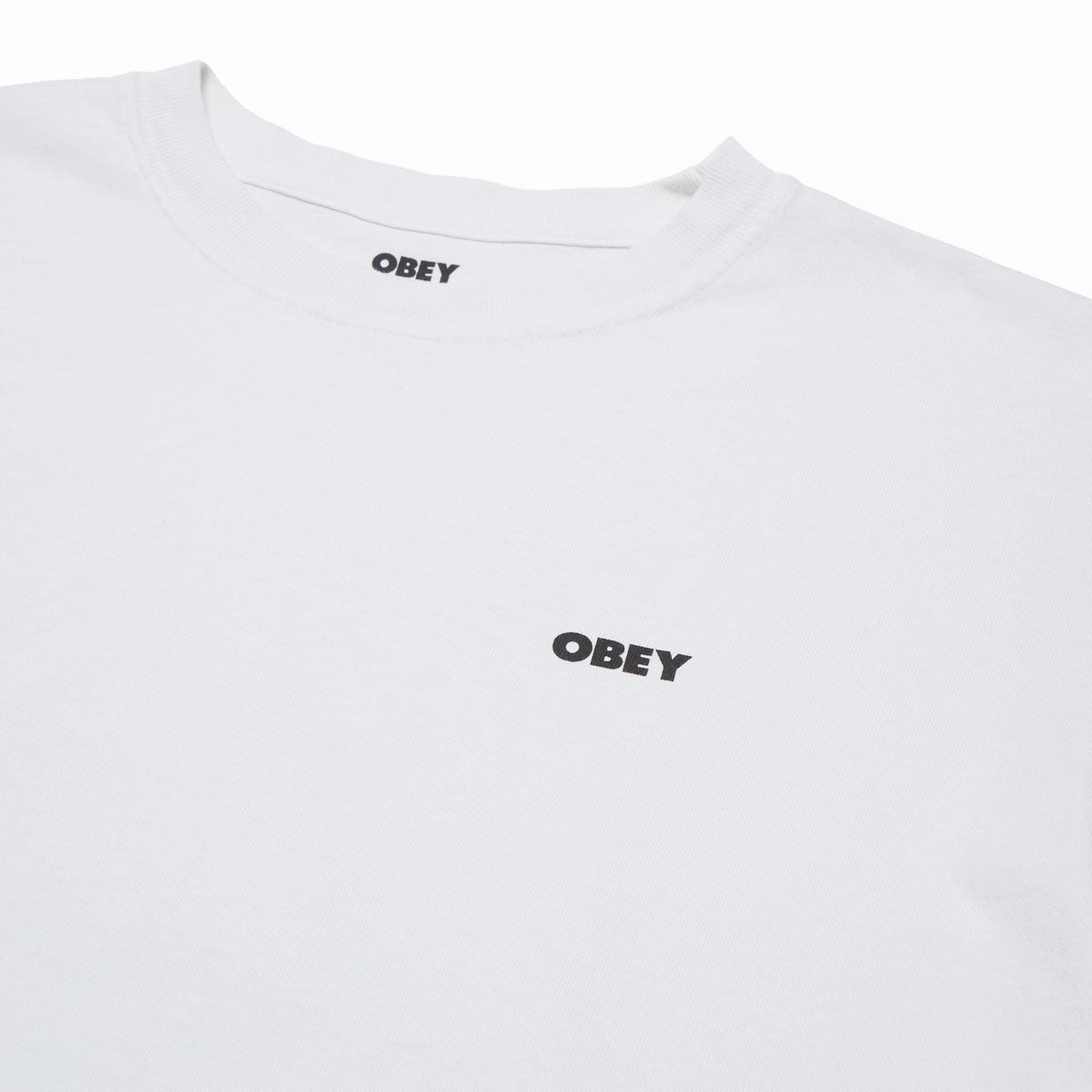 Preppy Obey Bold Icon Face T-Shirt - Pigment Chalk