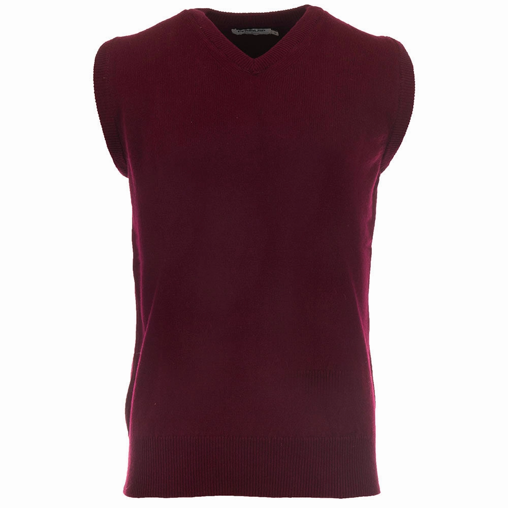 ProQuip Lambswool Water Repellent Golf Slipover - Bordeaux Urban Essential