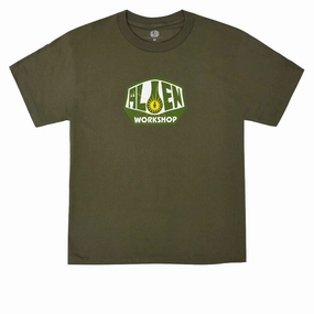 Alien Workshop OG Logo T-Shirt - Fatigue Green UV protection layer Timeless Layering