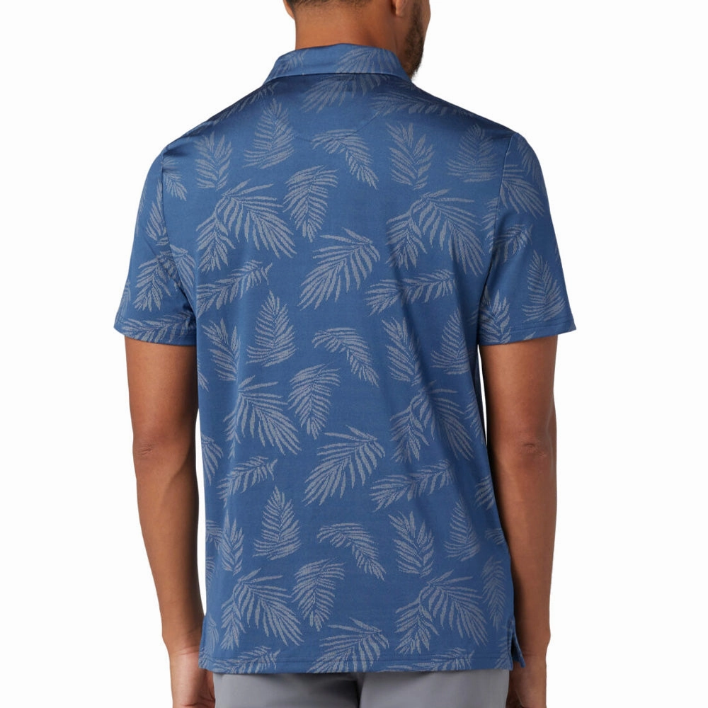 MoistureWickingFabric Quick-Drying Shirt Original Penguin All Over YD Botanical Jacquard Polo Shirt - True Navy