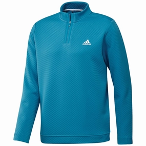 adidas DWR 1/4 Zip Pullover - Sonic Aqua Functional Design logoed