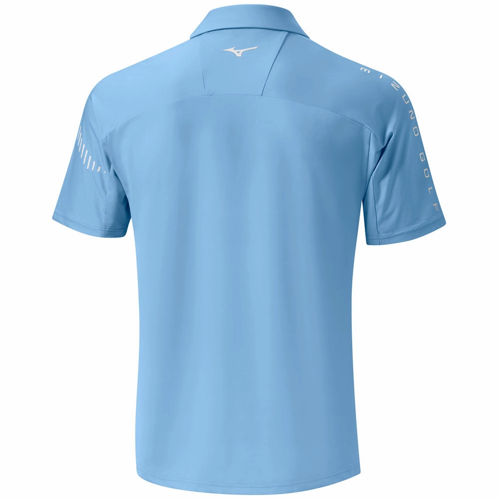 Mizuno Laser RB Polo Shirt - Air Blue EnhancedDurabilityFinish Office Wear