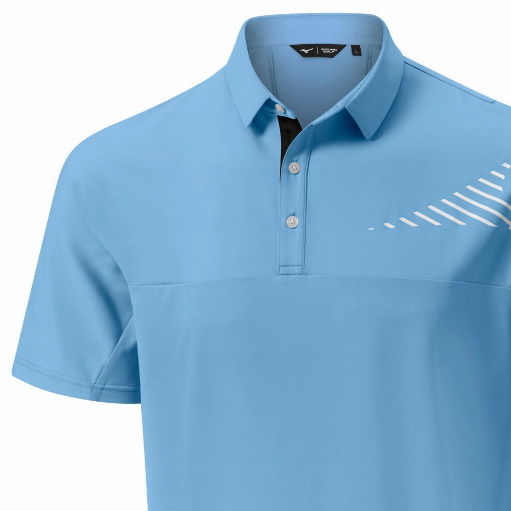 Mizuno Laser RB Polo Shirt - Air Blue Street Casual Casual All-Day