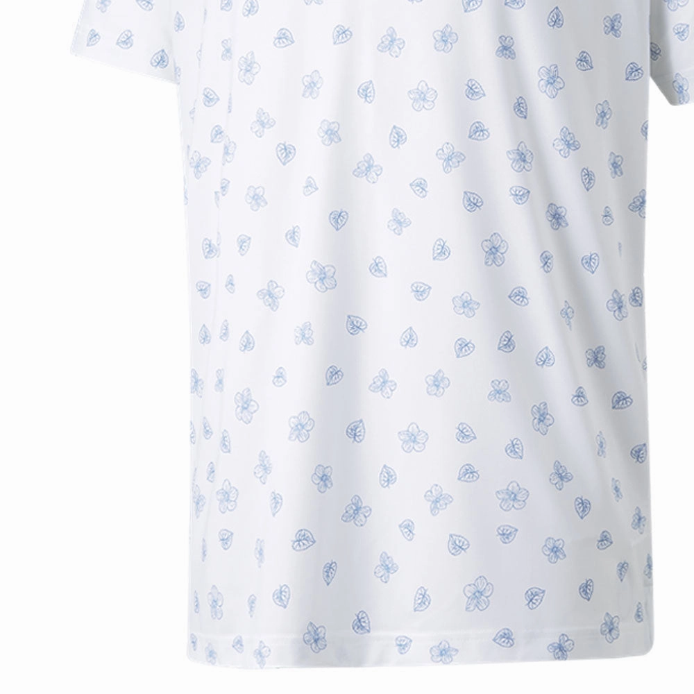 Heat Transfer Printing Puma MATTR Spring Polo Shirt - Bright White/Bright Cobalt