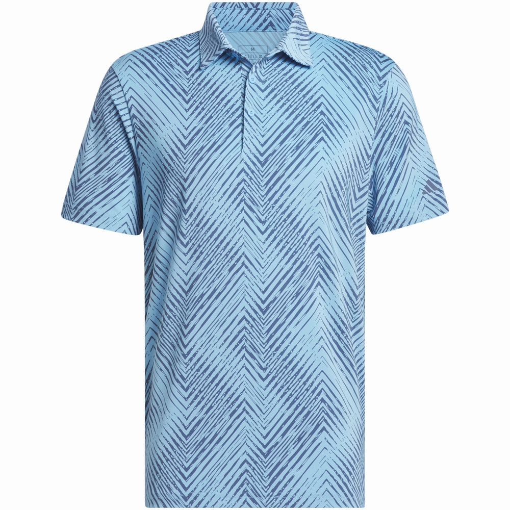 adidas Ult365 All Over Polo Shirt - Semi Blue Burst/Preloved Ink Comfortable Wear Eco Friendly Material
